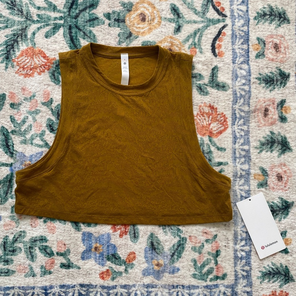 Lululemon All Yours Cropped Tank Top NWT